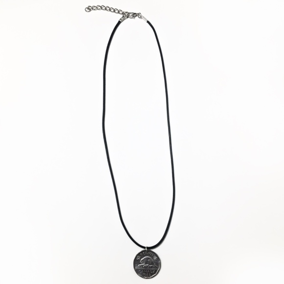 1953 Canadian Nickel Coin Necklace — Queen Elizabeth II - Picture 3 of 4